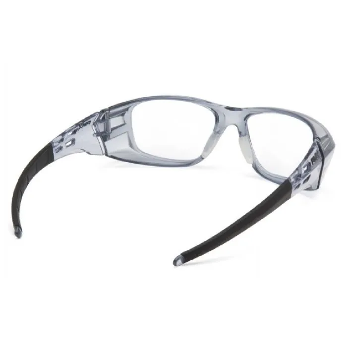 Pyramex SG9810R20 Emerge Plus Safety Glasses, Gray Frame, Clear  2.0 Lens, 1 Each