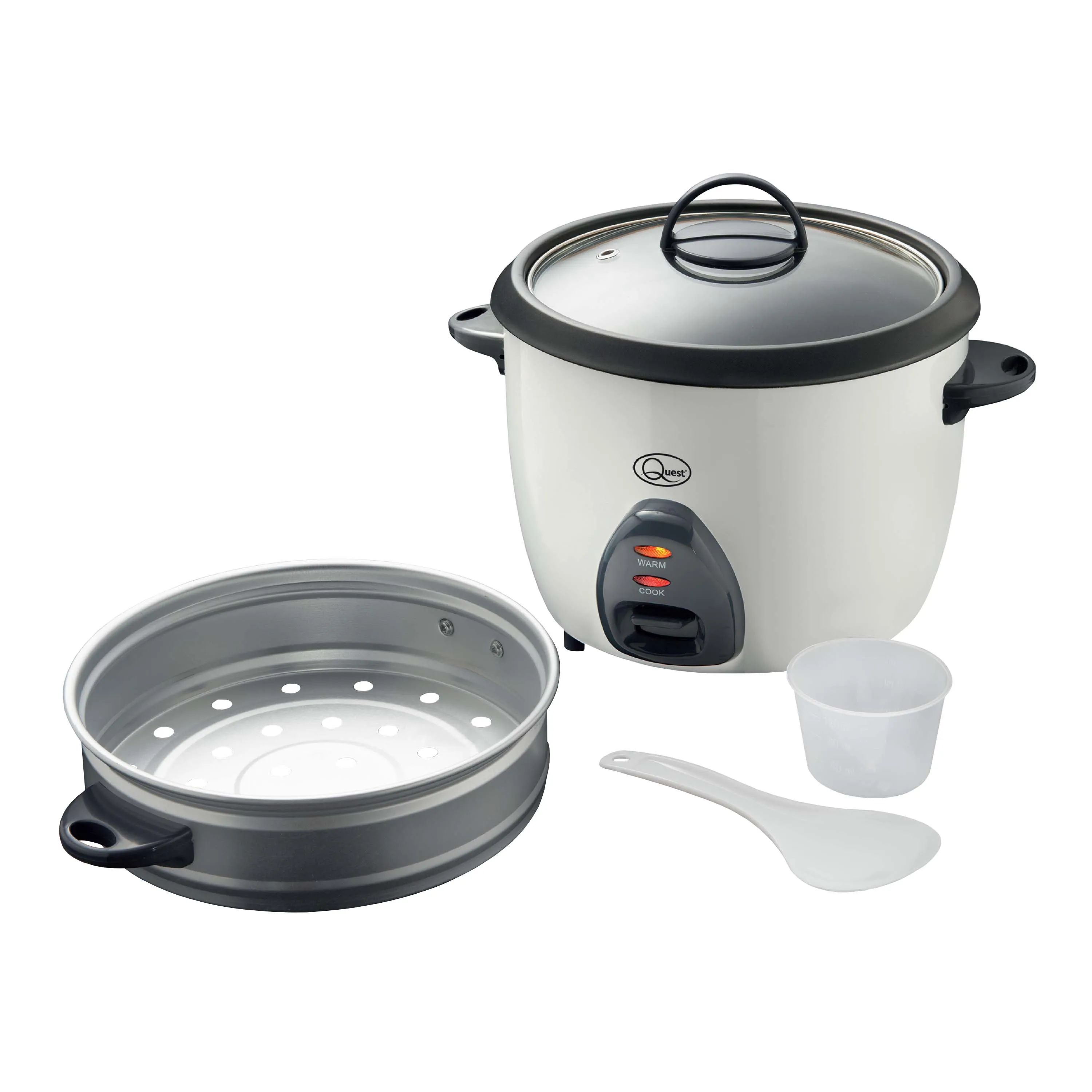 Quest Rice Cooker & Steamer 2.2L - Silver