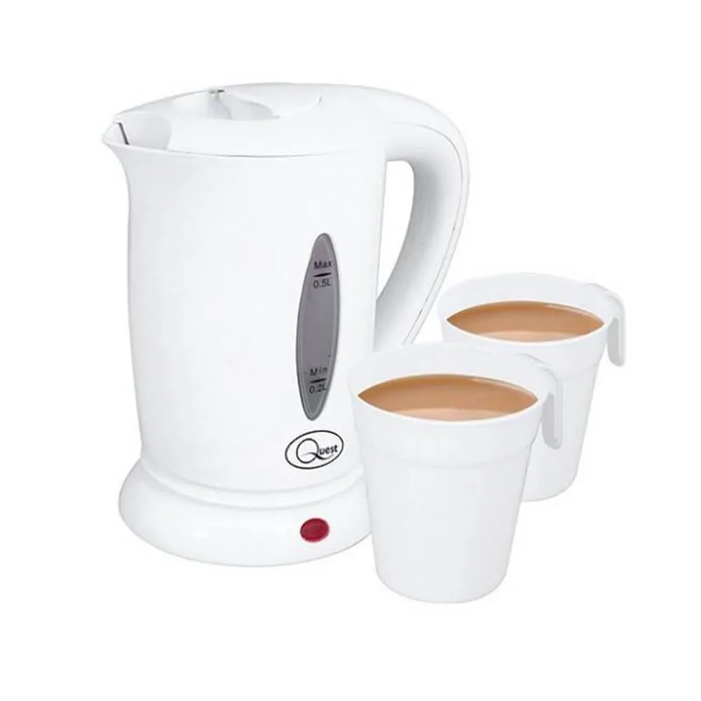 Quest Travel Kettle 600W Dual Voltage - White