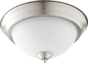 Quorum 3063-13-65 Ceiling Mount - Satin Nickel W/ Satin Opal