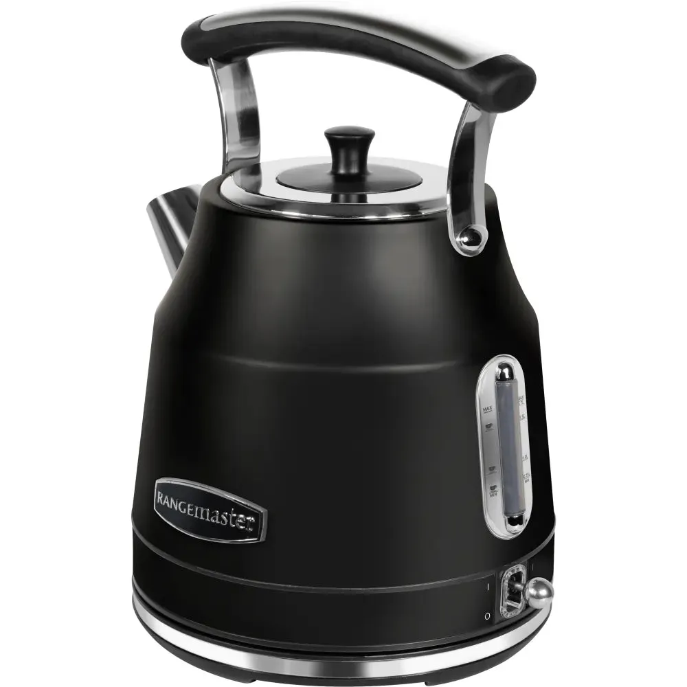 Rangemaster RMCLDK201BK 1.7 Litre Traditional Cordless Electric Kettle, Black