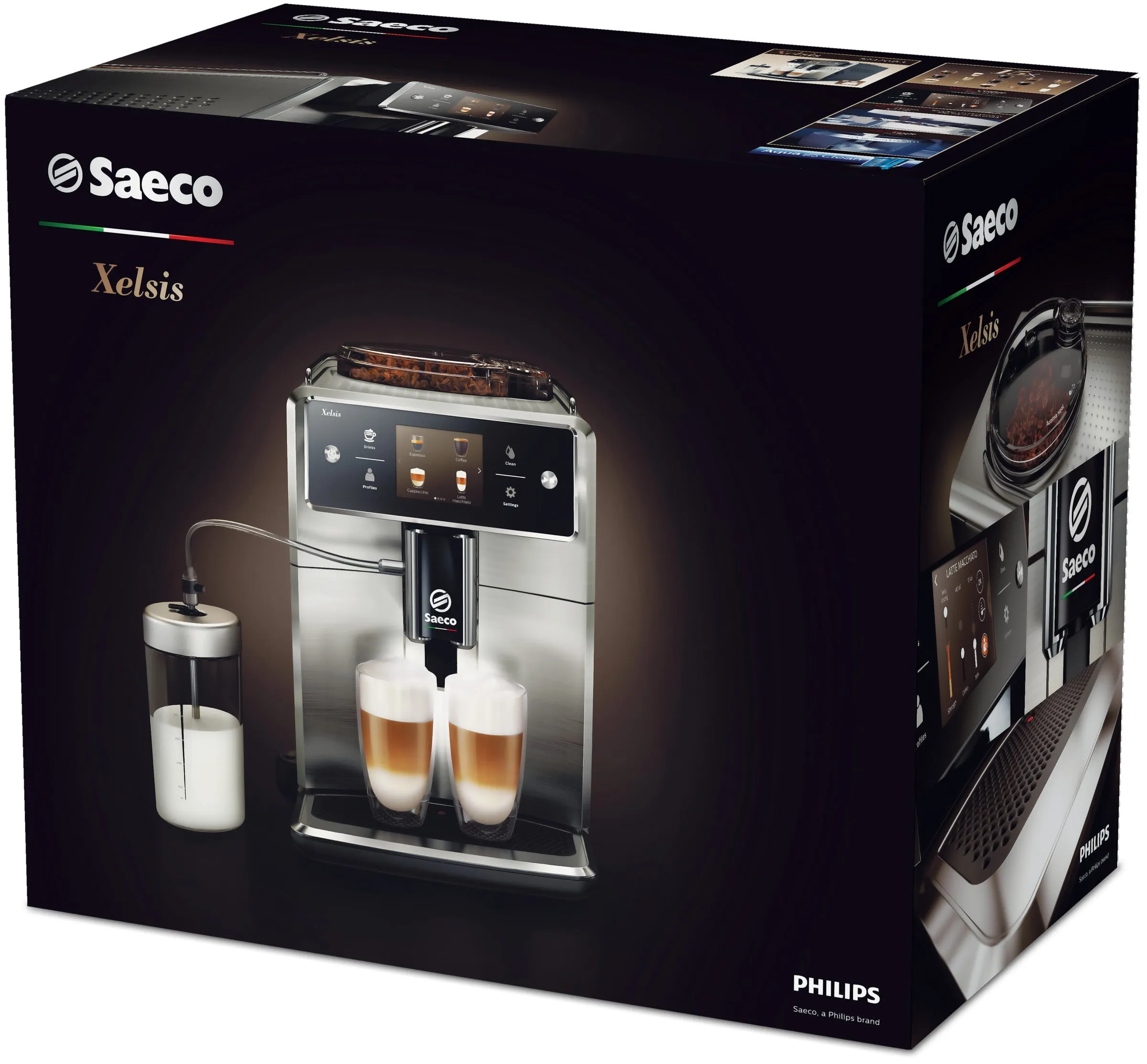 Refurbished Saeco Xelsis Superautomatic Espresso Machine SM7685/04 ⎮Stainless Steel