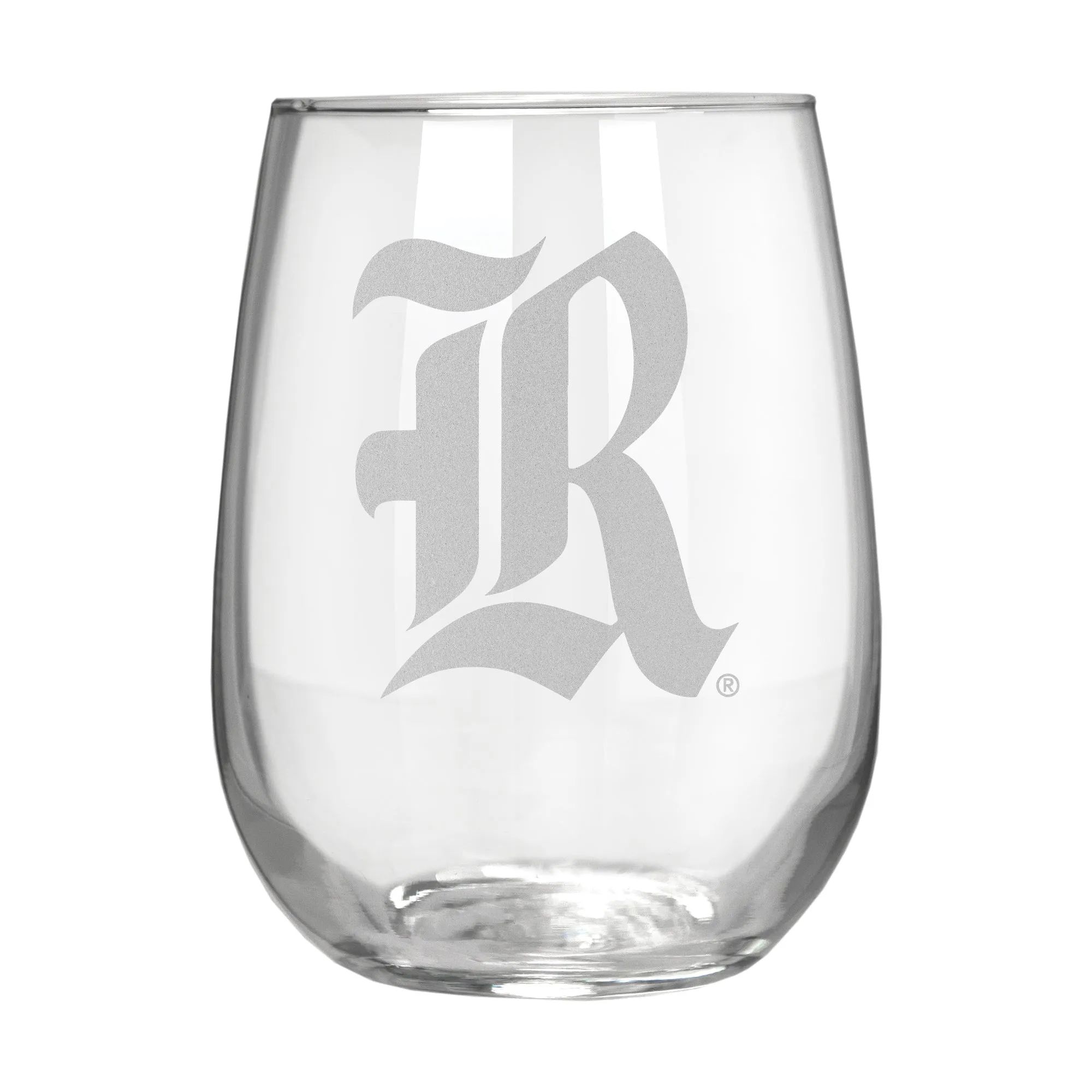 Rice Owls 17 oz. Stemless Wine Glass