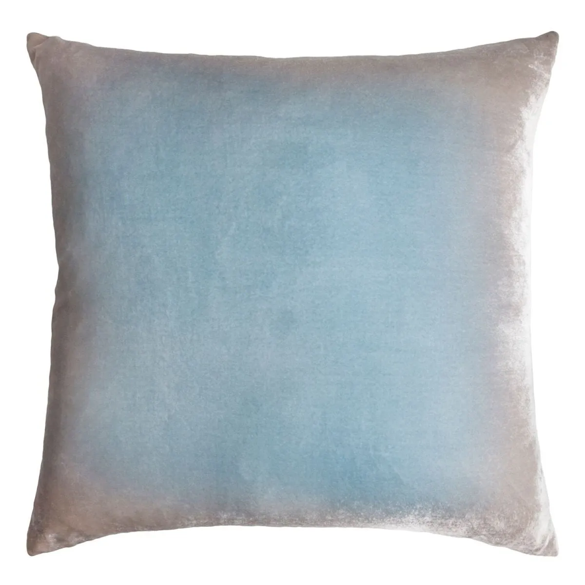 Robin’s Egg Ombre Velvet Pillows by Kevin O’Brien Studio