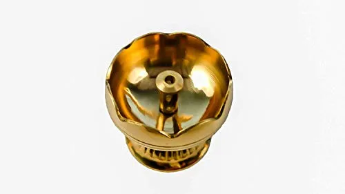 RoliMoli Shri Anand Diya Hindu Pooja Article Brass Oil Lamp Diyas (4 cm)