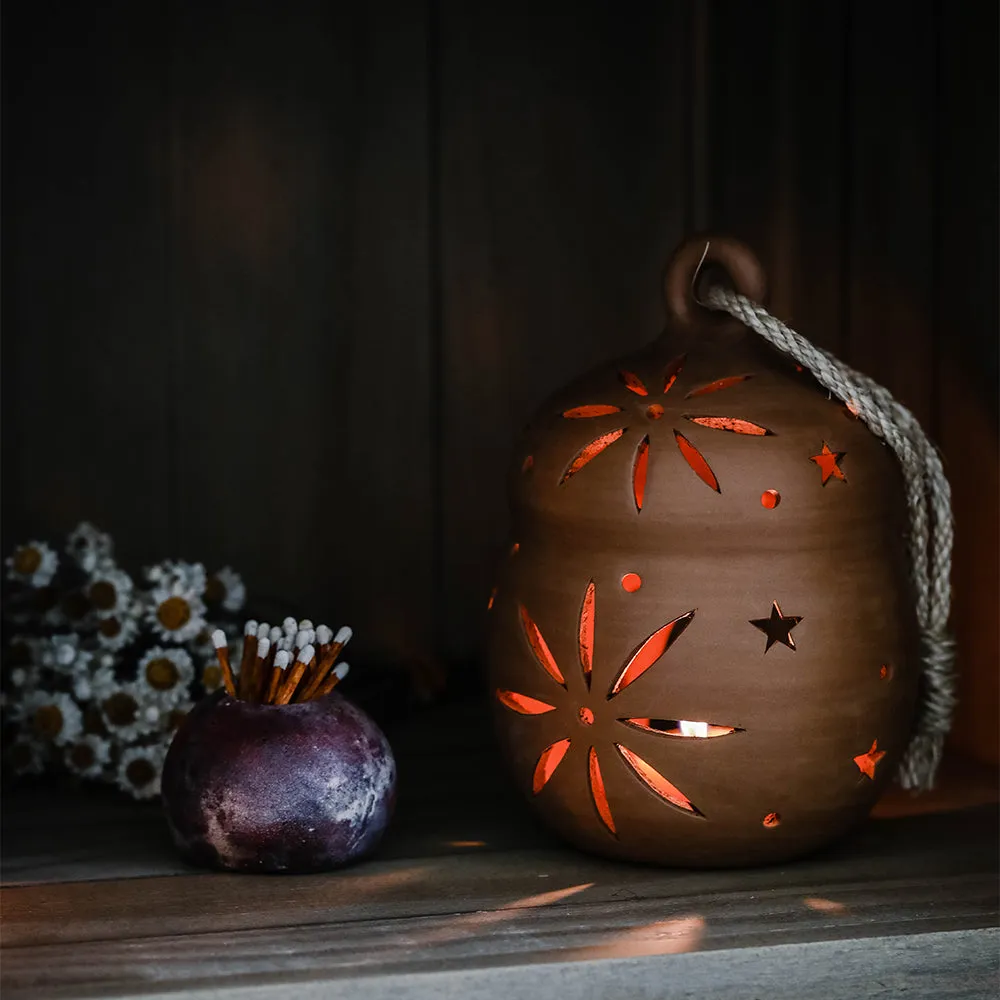 Round Terracotta Lantern