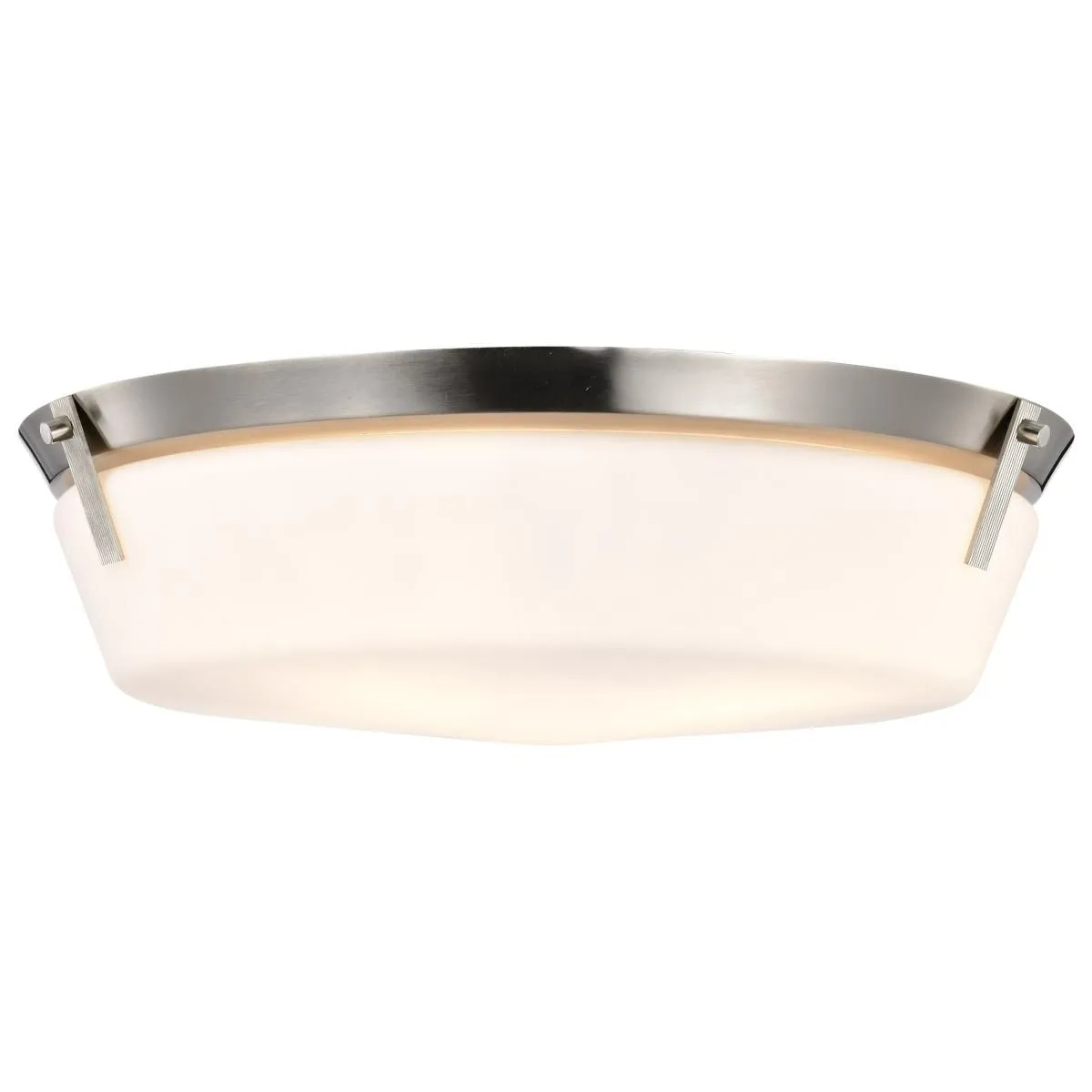 Rowen 19 in. 4 lights Flush Mount Light Brushed Nickel Finish