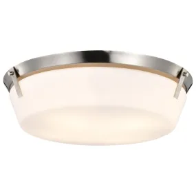 Rowen 19 in. 4 lights Flush Mount Light Brushed Nickel Finish