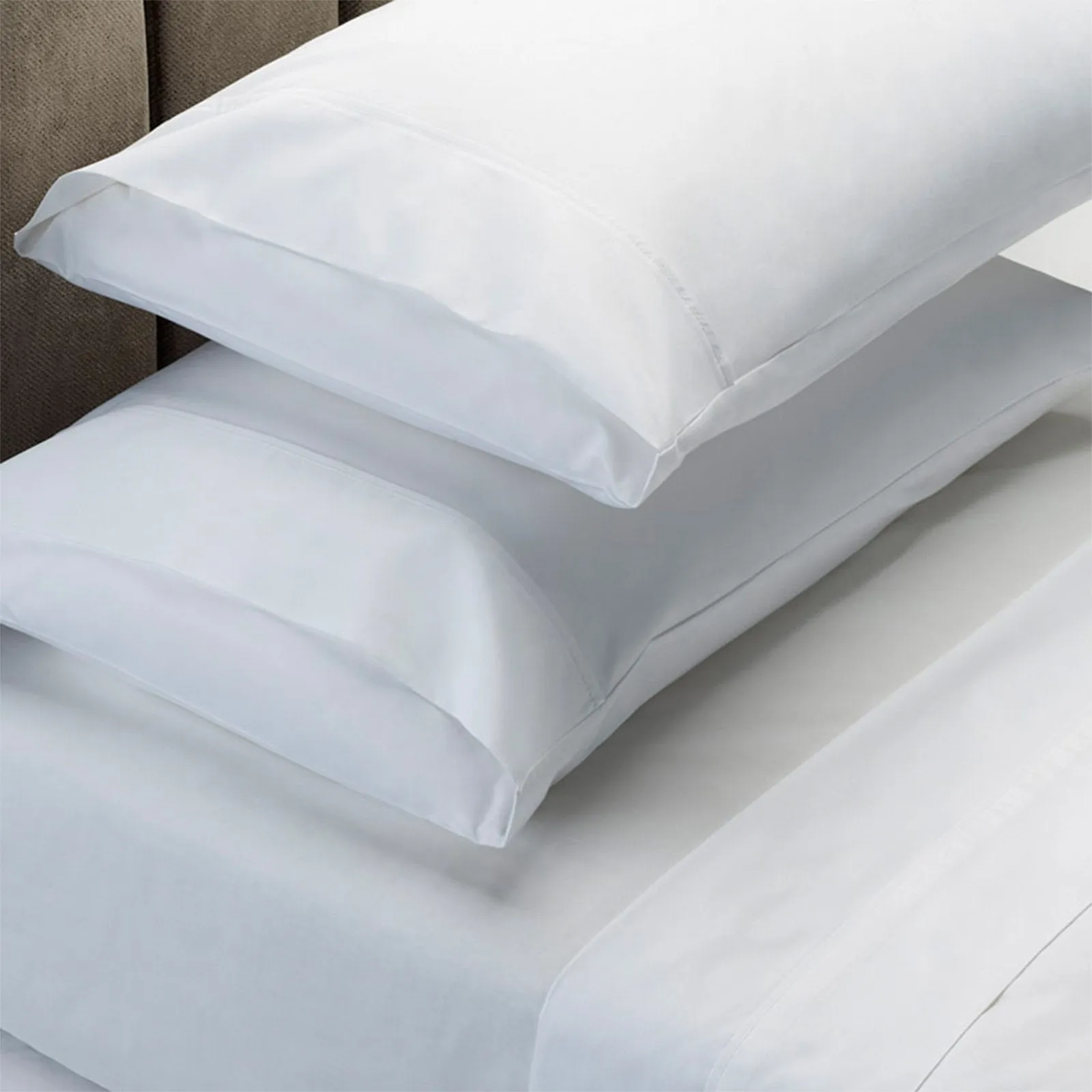 Royal Comfort 4 Piece 1500TC Sheet Set And Goose Feather Down Pillows 2 Pack Set King White