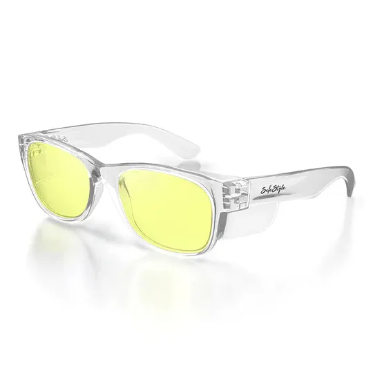 SafeStyle Classics Clear Yellow Lens Safety Glasses