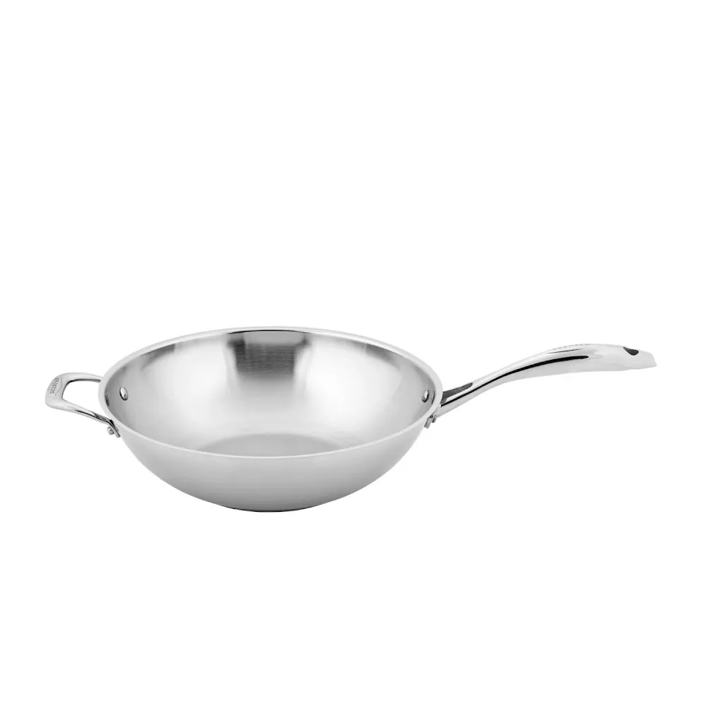 SCANPAN STS 32cm Wok with Helper Handle