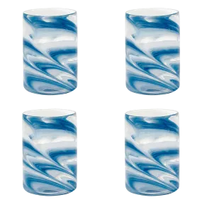 Sea Blue Bellotto Tumblers (Set of 4)