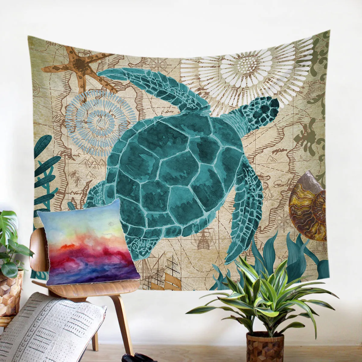 Sea Turtle Love Duvet Cover Set