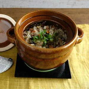 Shigaraki Ware Donabe Rice Pot 5-Go