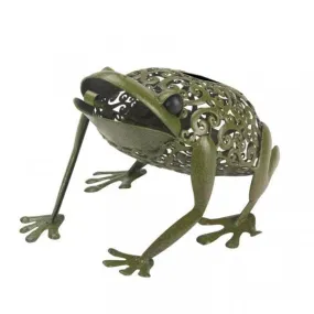 Silhouette Frog Solar Garden Light