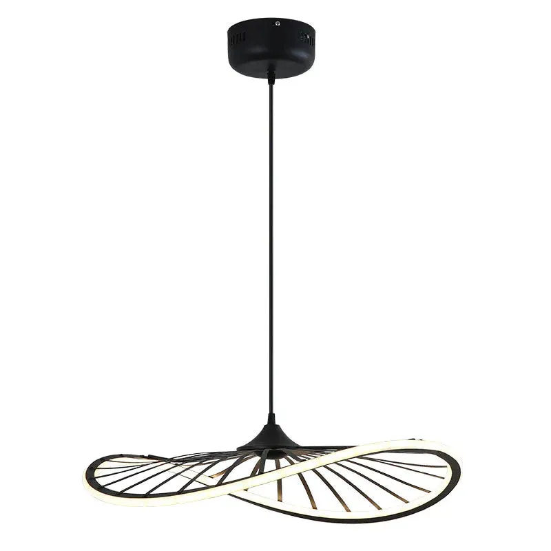 Simple Ring Shaped Chandelier Led Modern Fan Shaped Chandelier