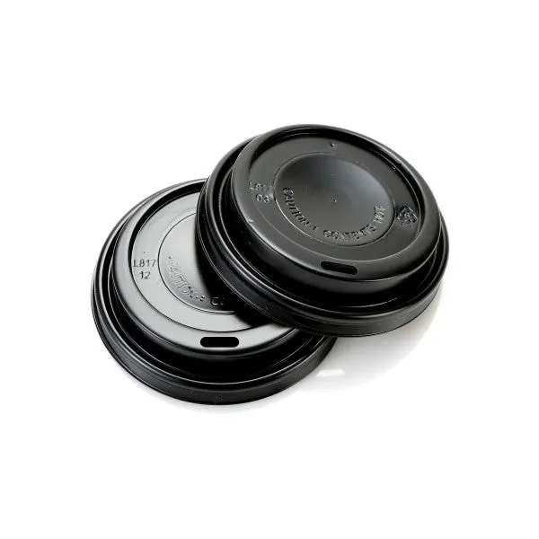 Sip Lid for Coffee Cup Black Fit Size 350ml to 500ml 10Pack