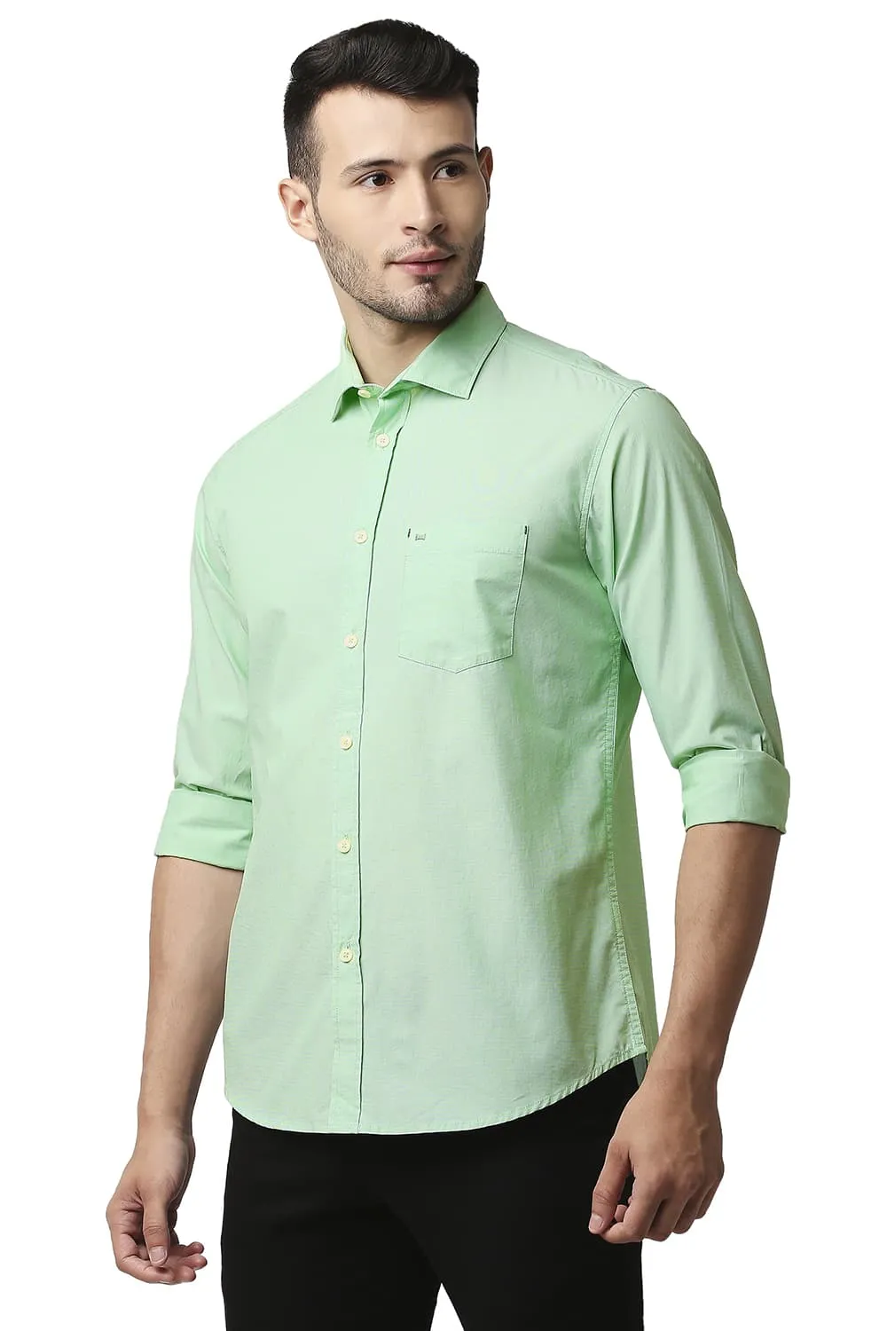 Slim Fit Fil-a-fil Shirt