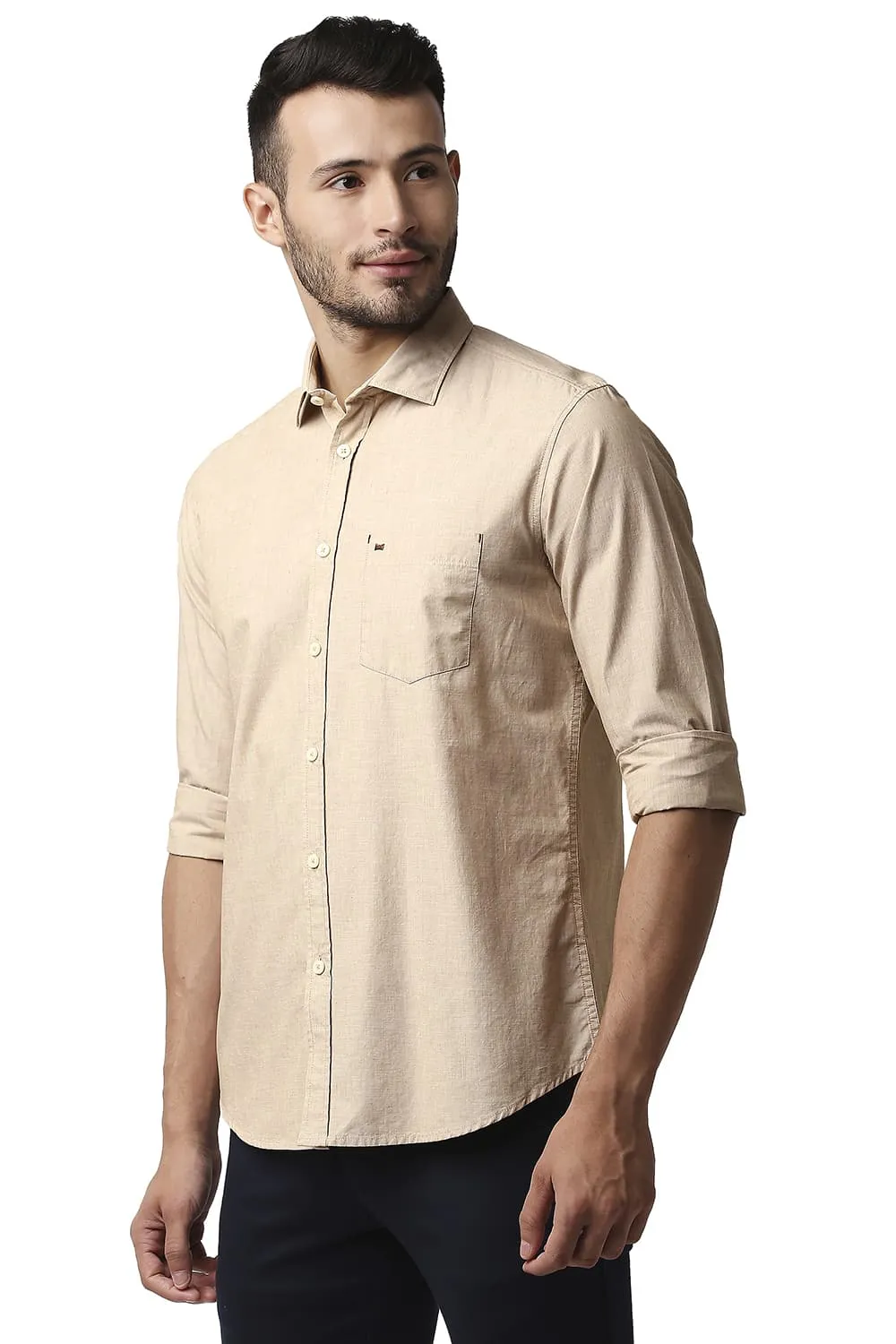 Slim Fit Fil-a-fil Shirt