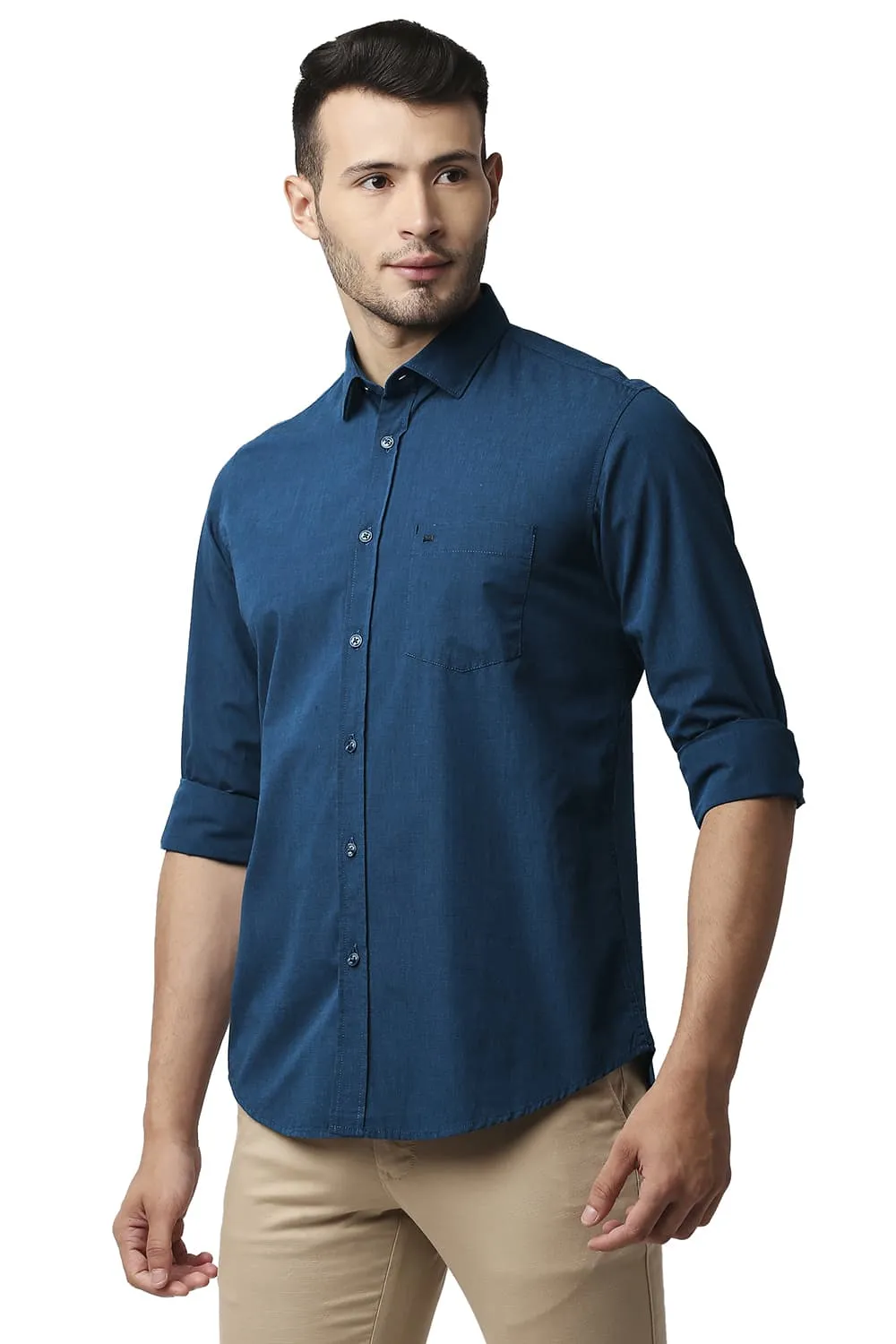 Slim Fit Fil-a-fil Shirt