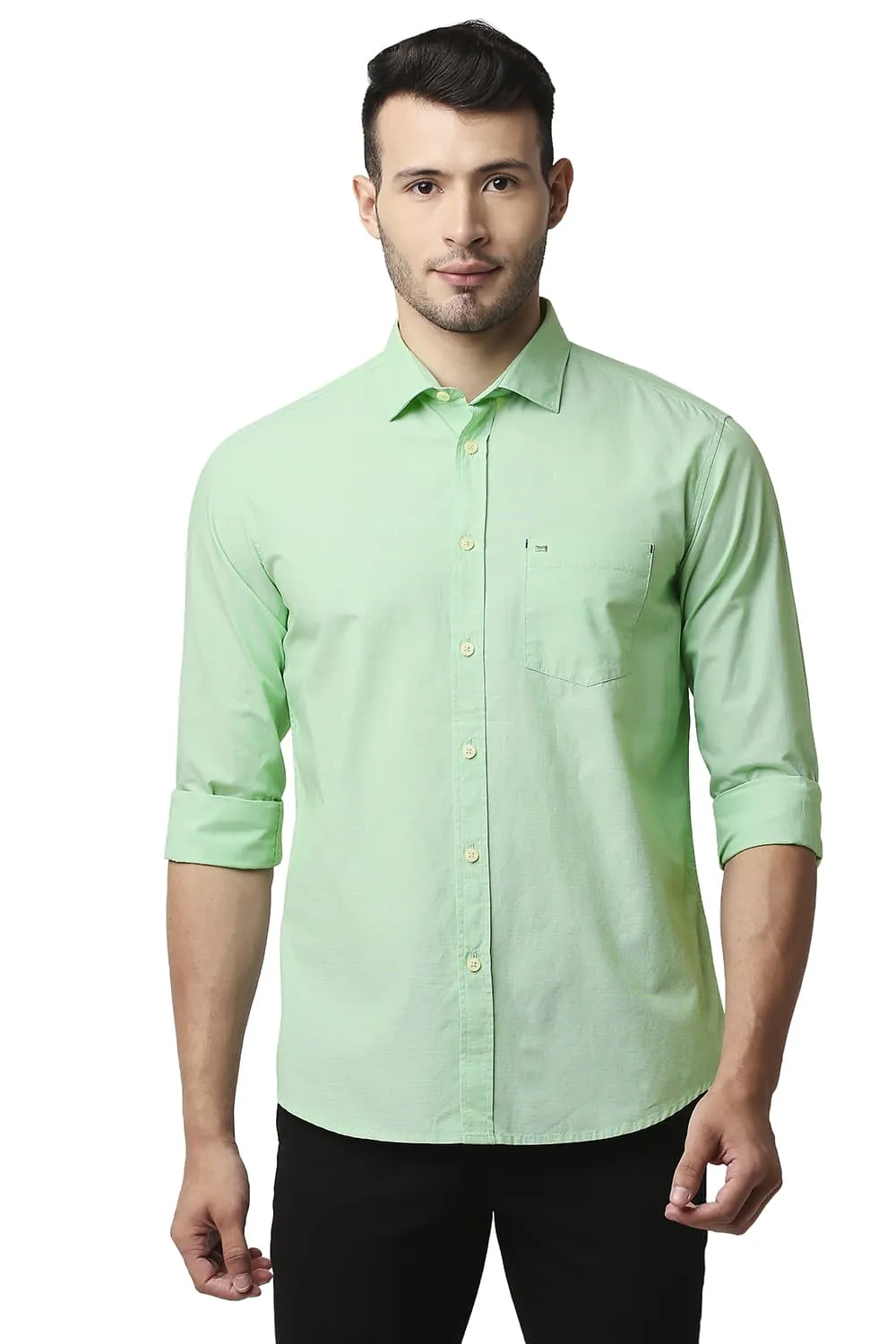 Slim Fit Fil-a-fil Shirt