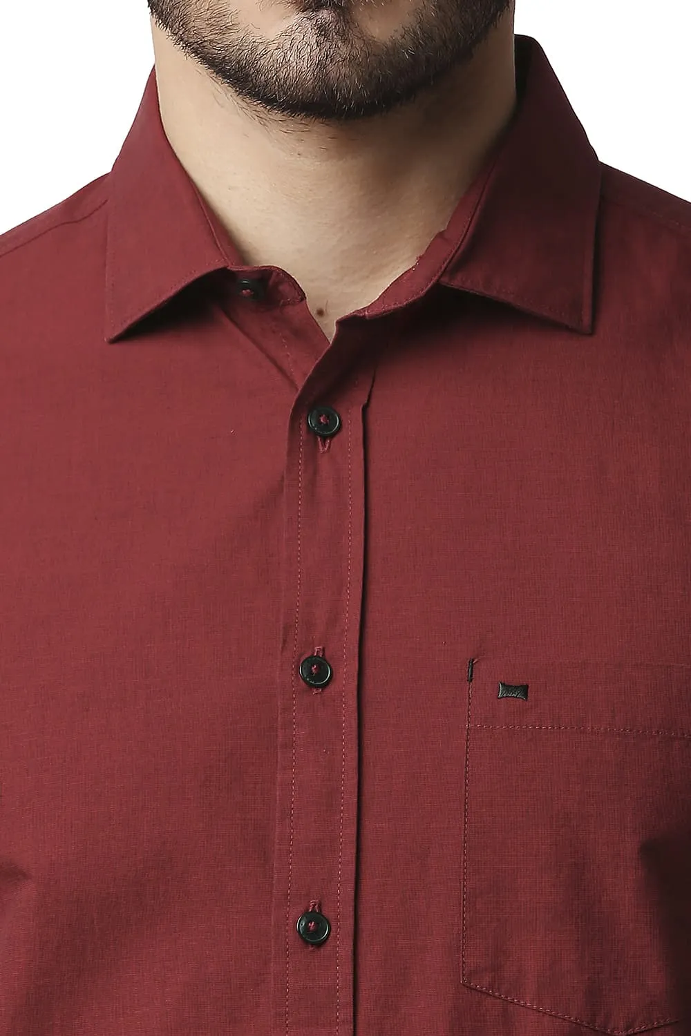 Slim Fit Fil-a-fil Shirt