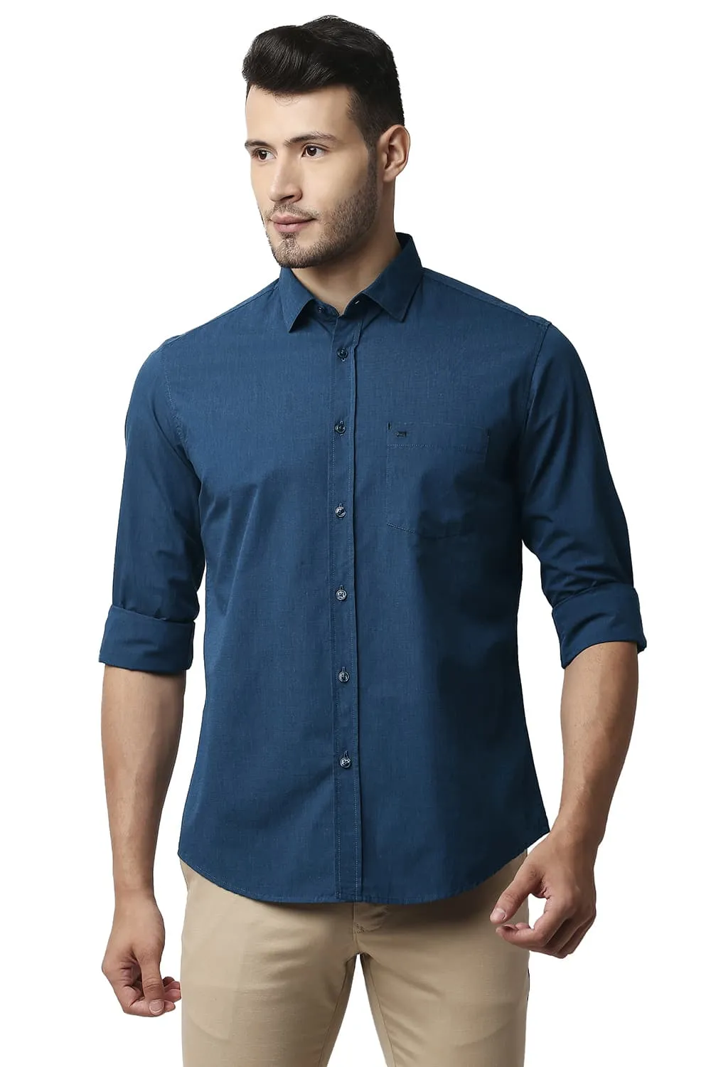 Slim Fit Fil-a-fil Shirt