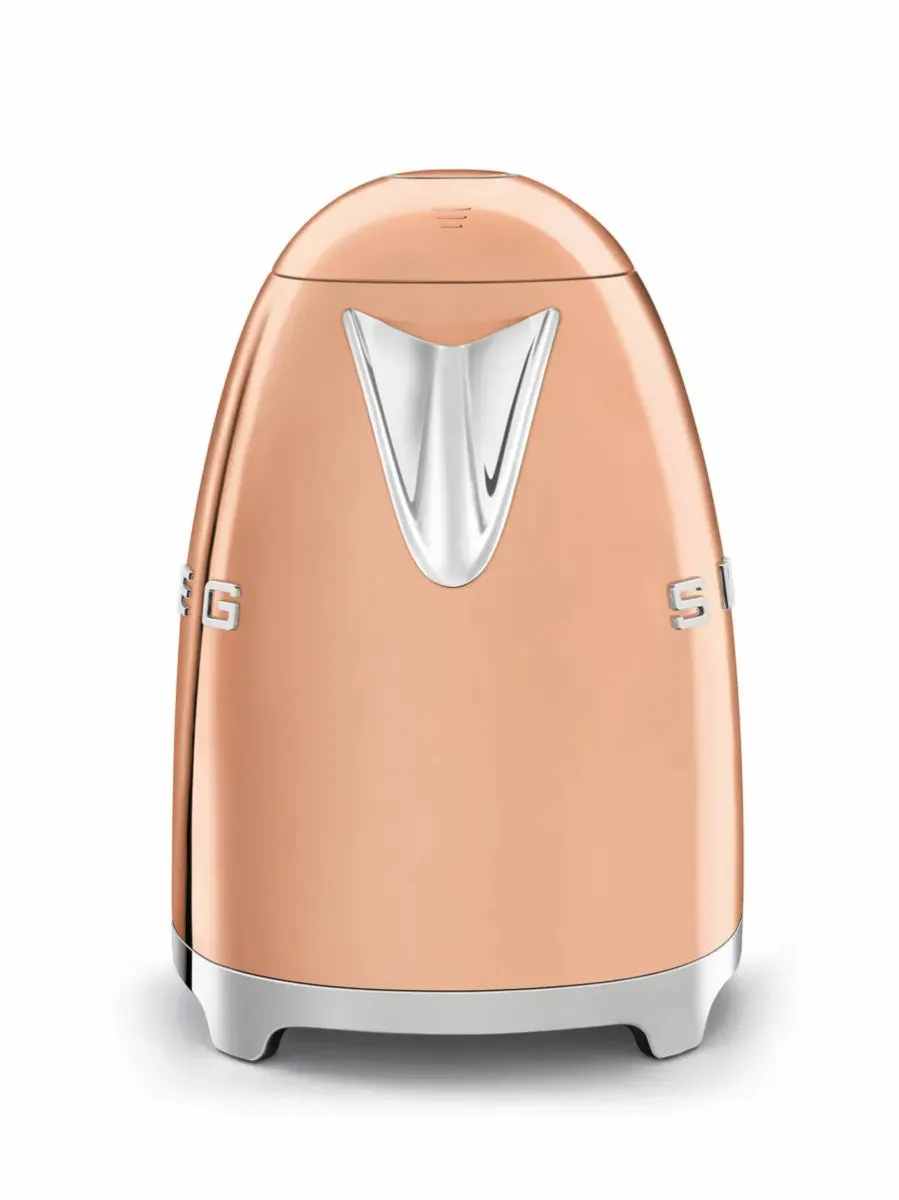 SMEG KLF03RGUK 1.7 Litre 50's Style Kettle, 22.6cm Wide - Rose Gold