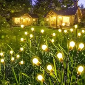 Solar Garden Lighting Waterproof Outdoor Pathway Decoration Firefly Fairy Lights For Home, Patio