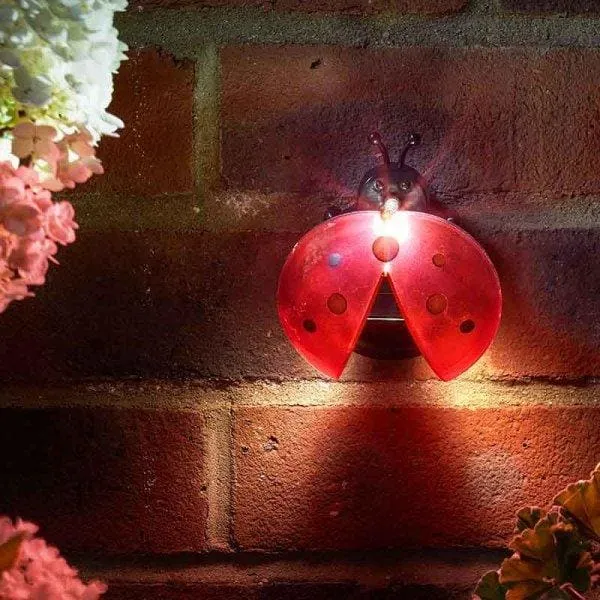 Solar Lady Bird Solar Wall Lights -  4 Pack