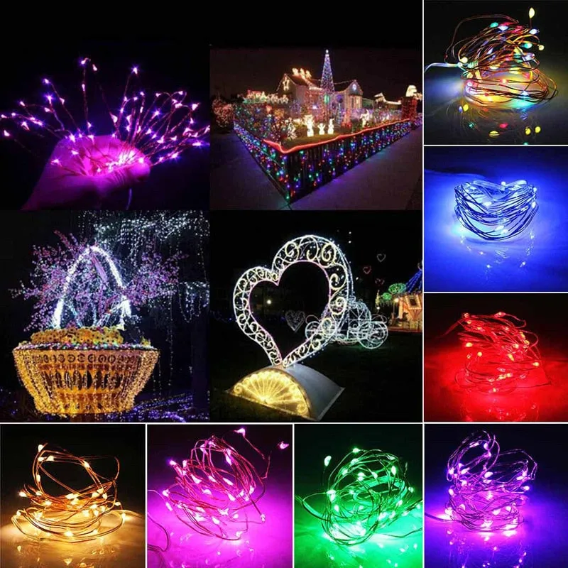 Solar Led Light Outdoor 100/200/300LED Fairy Lights Christmas Lights Street Garland Waterproof Festoon Garden Decoration Garland