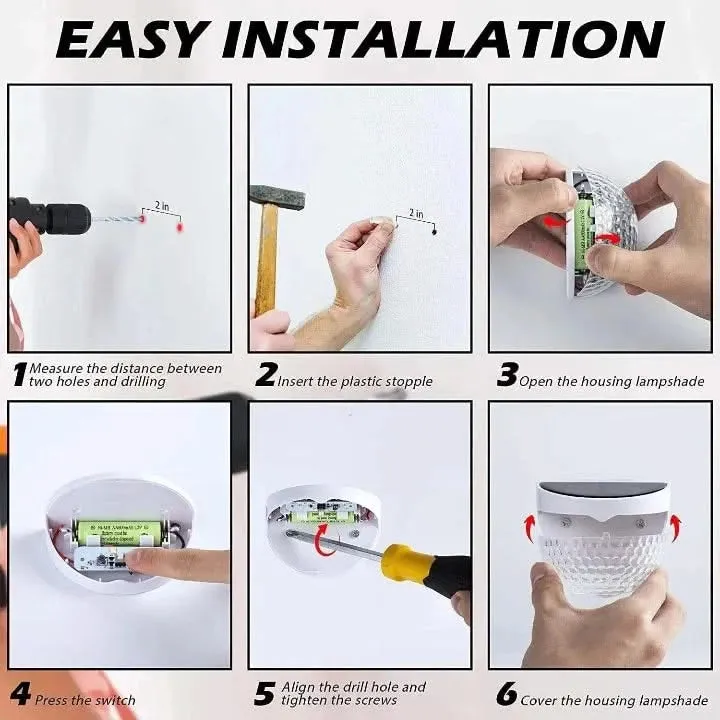 Solar Outdoor Waterproof Light with Automatic On/Off