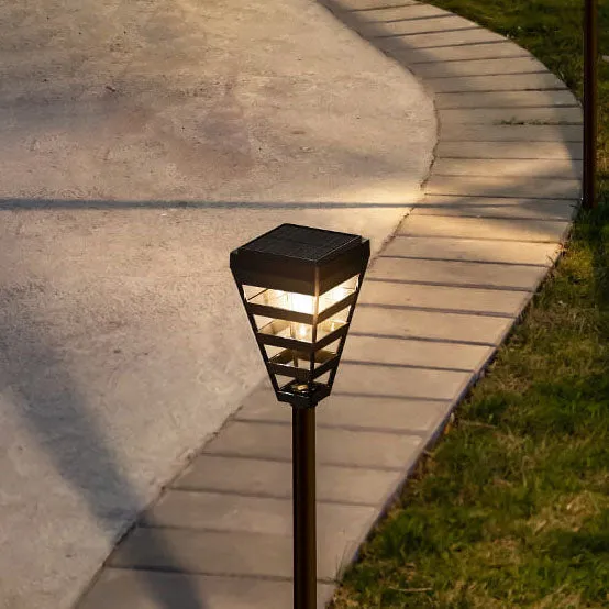 Solar PC Decorative Square LED Outdoor Ground Plug Light