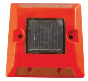 Solar Road Stud Light Red 4 X Led 118X115X25