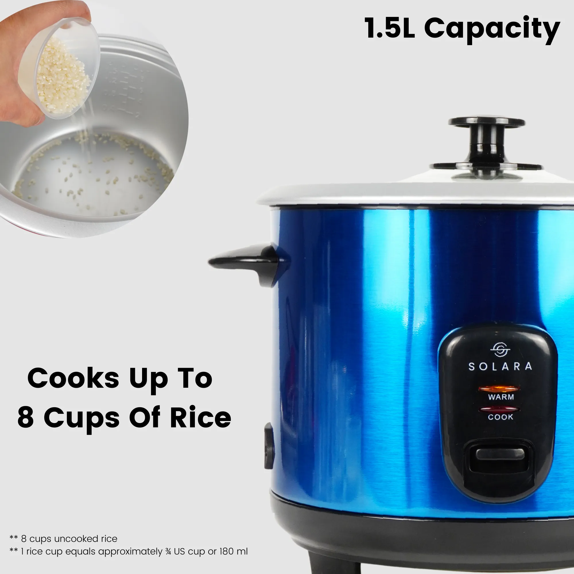 Solara Electric Rice Cooker - One Touch