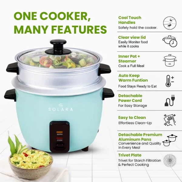 Solara Electric Rice Cooker - One Touch