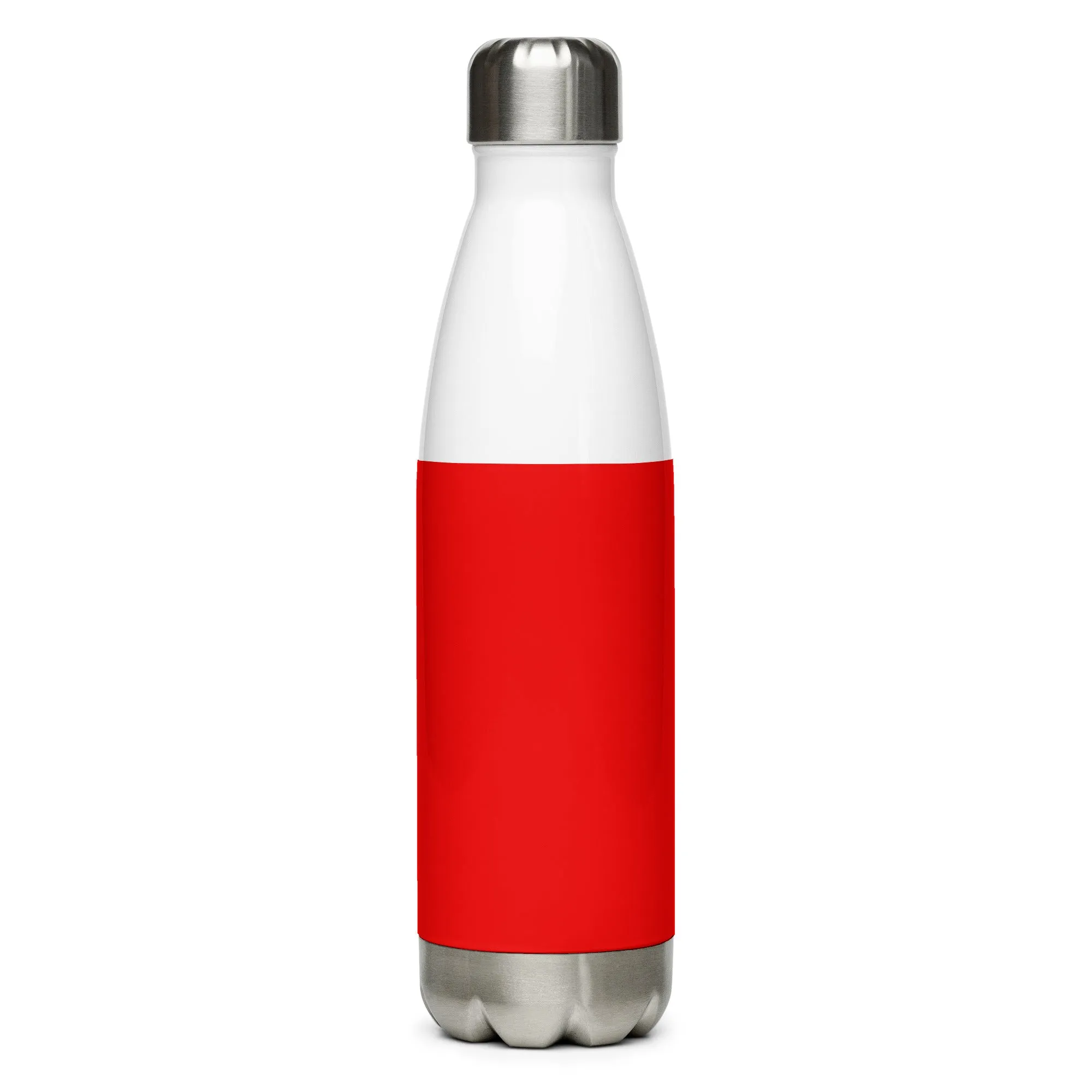 Stainless Steel Water Bottle Leopard and Red