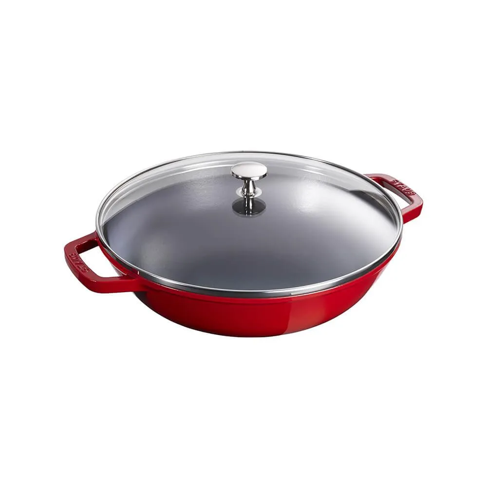 Staub Wok with glass lid diam.37 cm