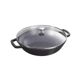 Staub Wok with glass lid diam.37 cm