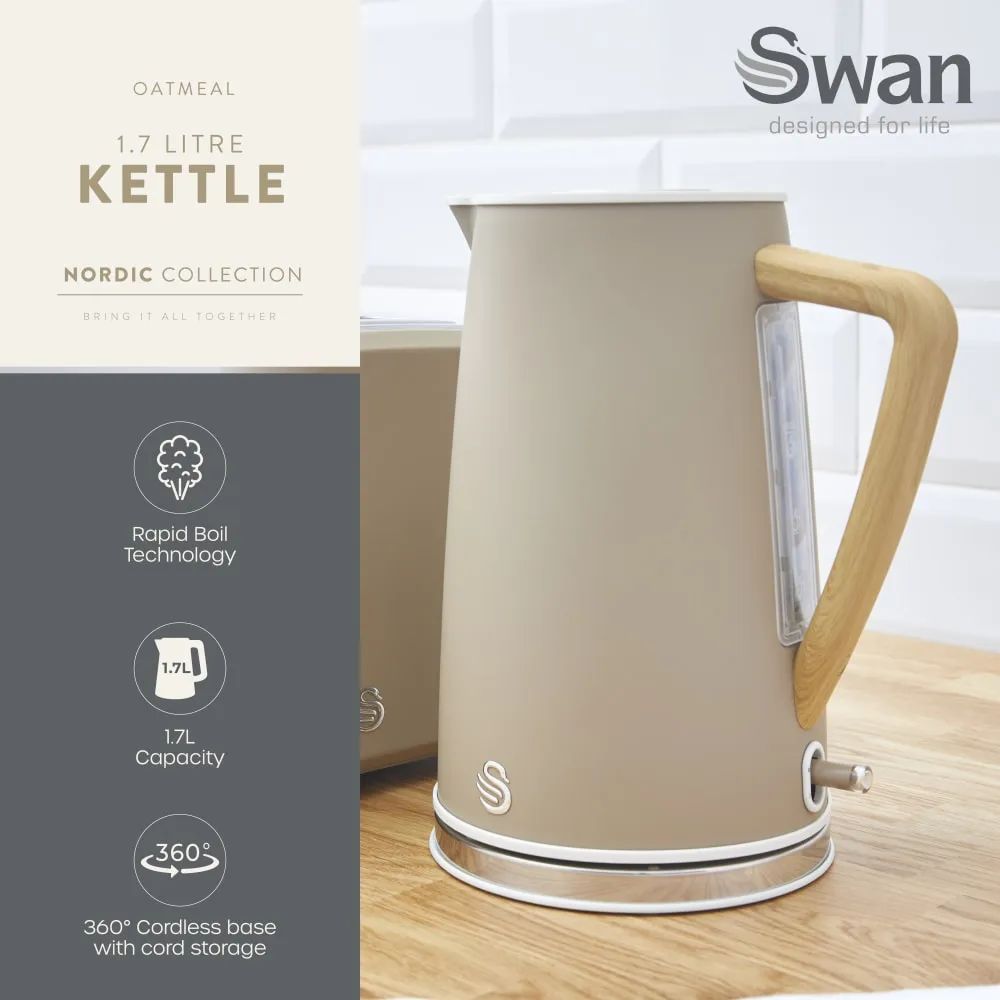 Swan 1.7L Nordic Style Cordless Kettle