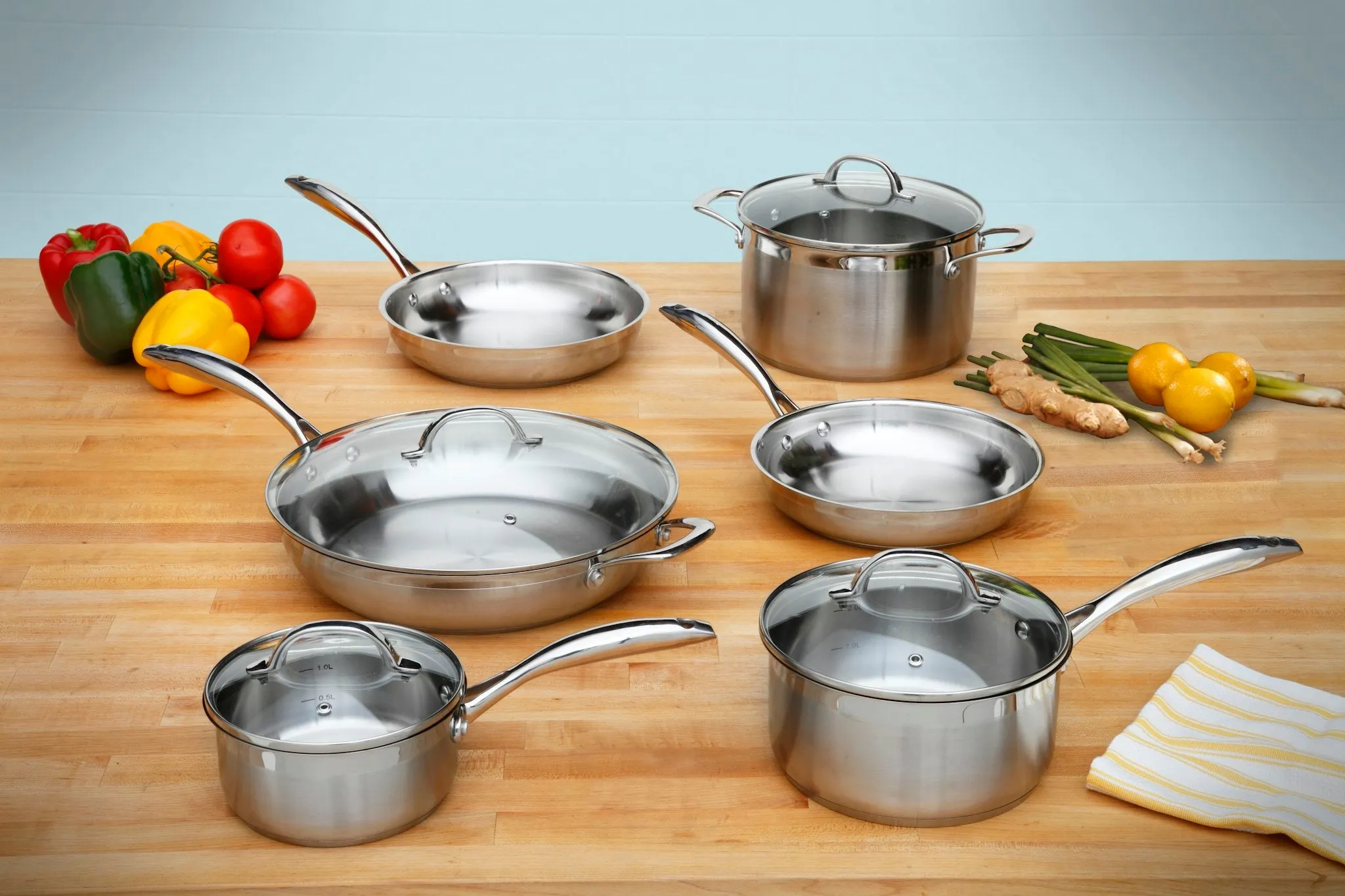 Swiss Diamond Premium Steel 10 Piece Cook Set