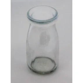 Tableware Solutions R90122 Bottle, 3.75 oz, with white lid, glass, Creative Table