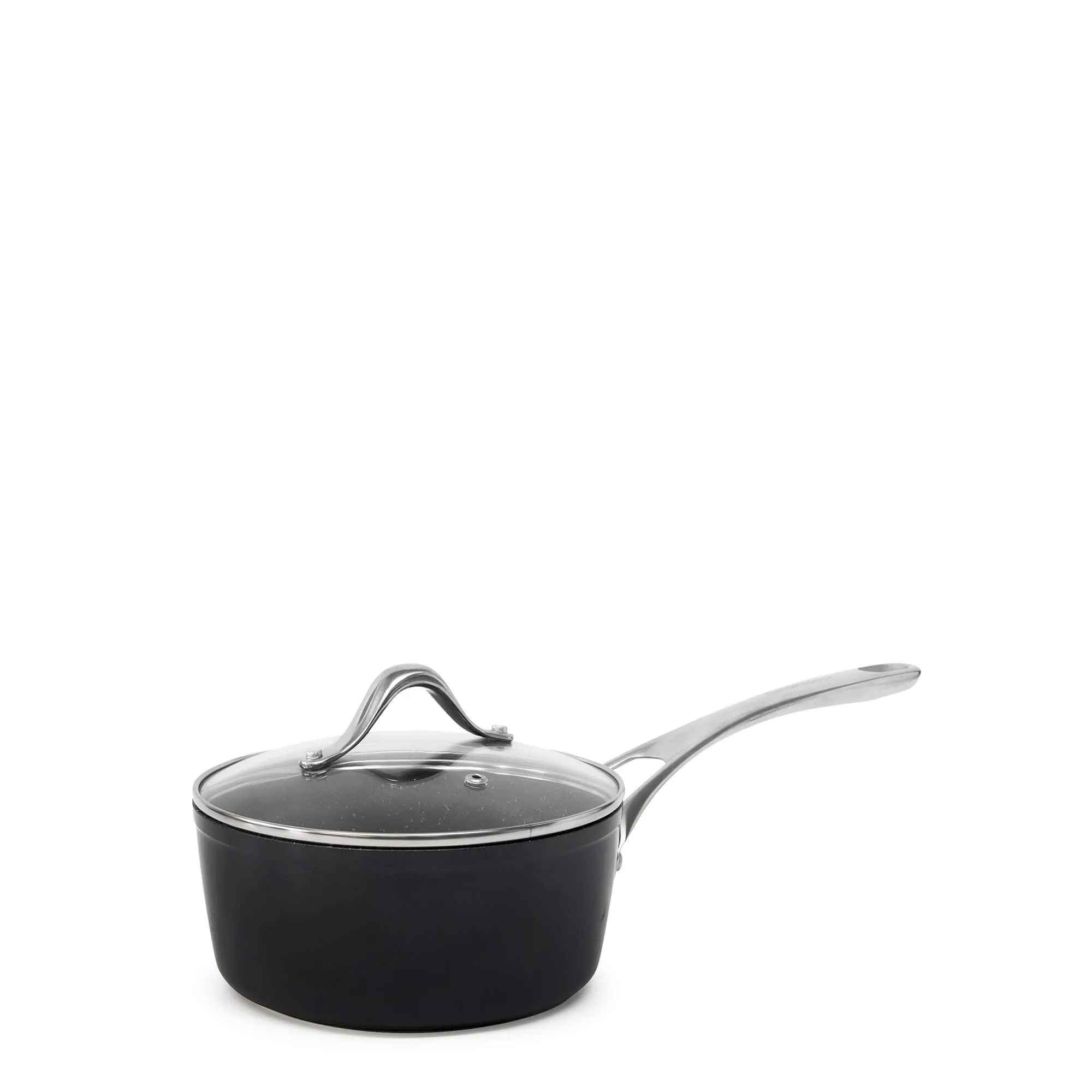 Tan-ium Saucepan with Glass Lid 18cm