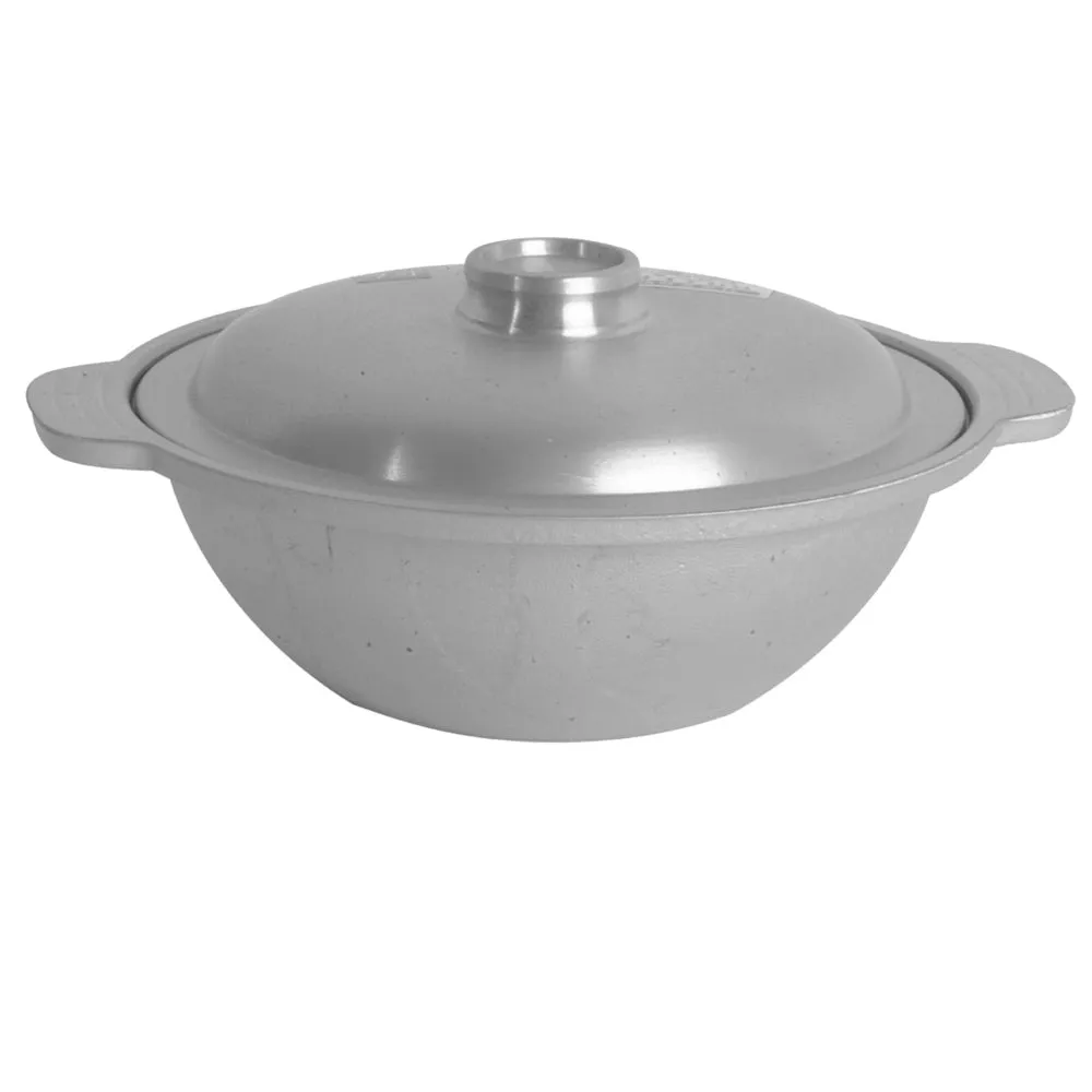 Thunder Group CETW005 Aluminum 10" x 4-1/8" Sam Bai Wok with Lid