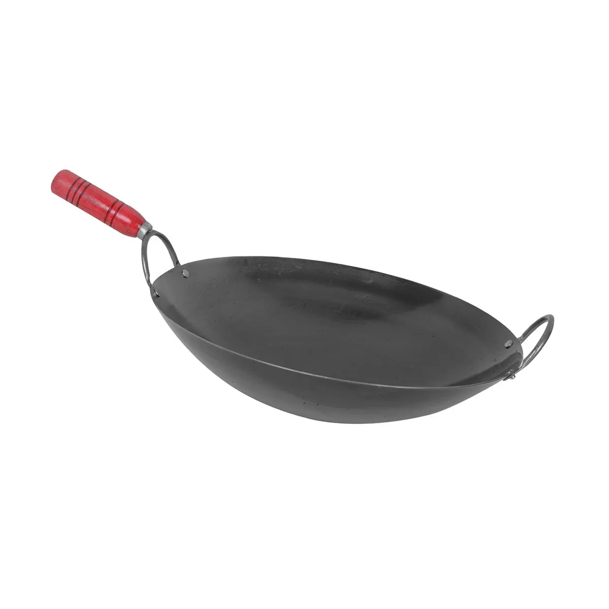 Thunder Group IRWC006 Iron Wok w/ Wood Handle, 14"