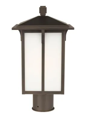 Tomek Collection - One Light Outdoor Post Lantern | Finish: Antique Bronze - 8252701EN3-71