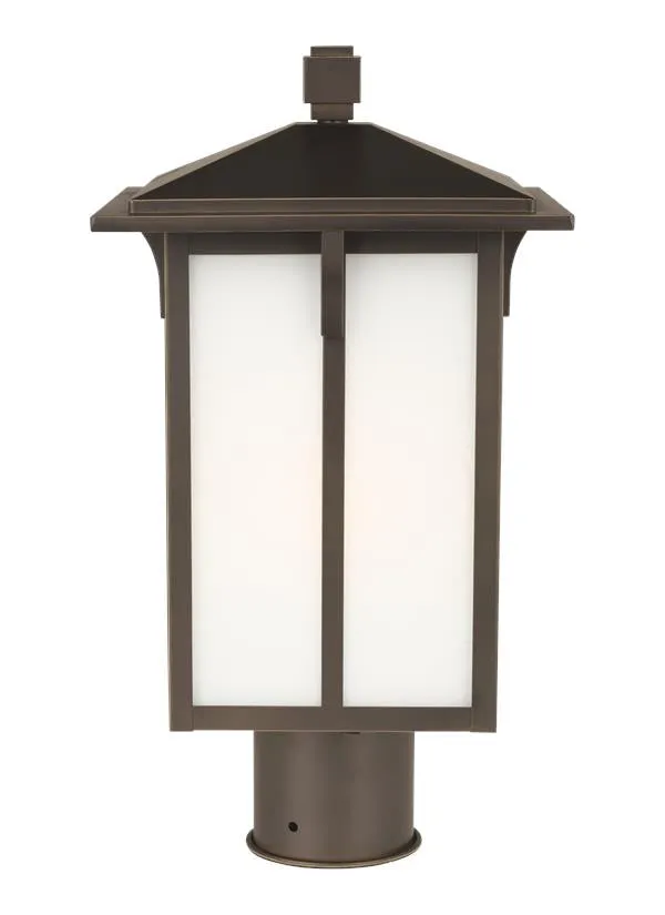 Tomek Collection - One Light Outdoor Post Lantern | Finish: Antique Bronze - 8252701EN3-71