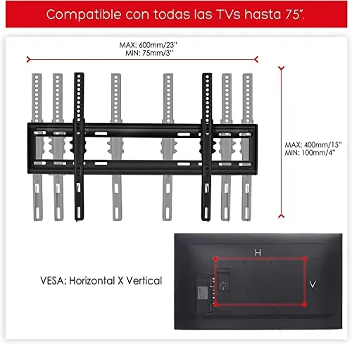 Universal TV Wall Mount Full Motion Articulating Arm for 32" 154 lbs Weight