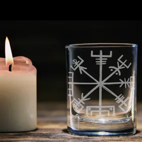 VEGVISIR RUNE Shot Glass by Lumengrave