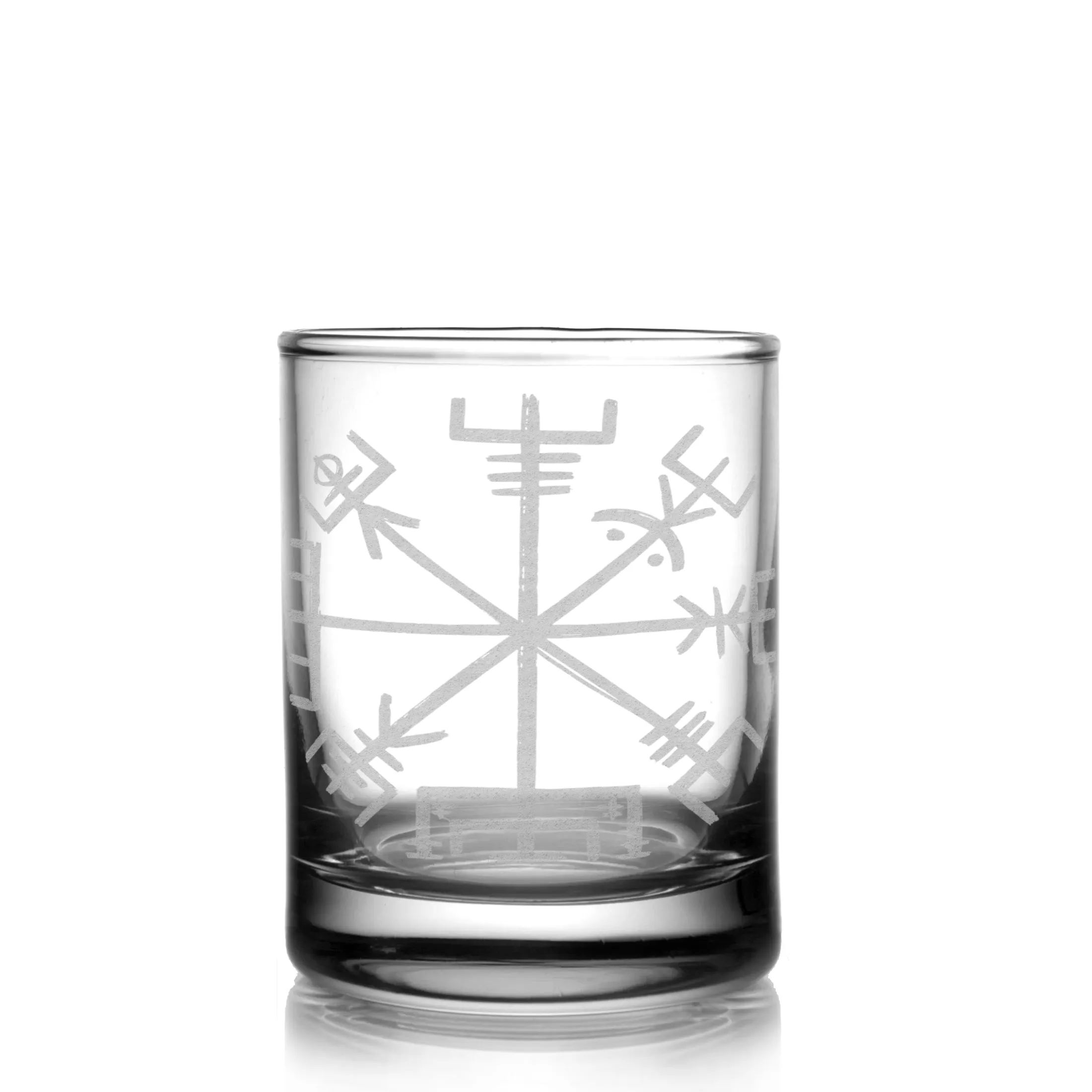 VEGVISIR RUNE Shot Glass by Lumengrave